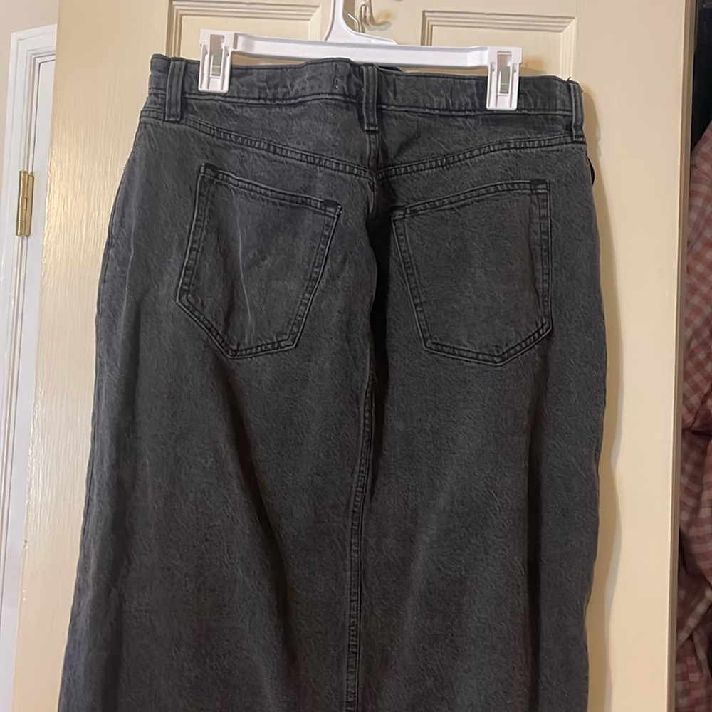 Abercrombie & Fitch Charcoal Denim Skirt - Picture 4 of 6